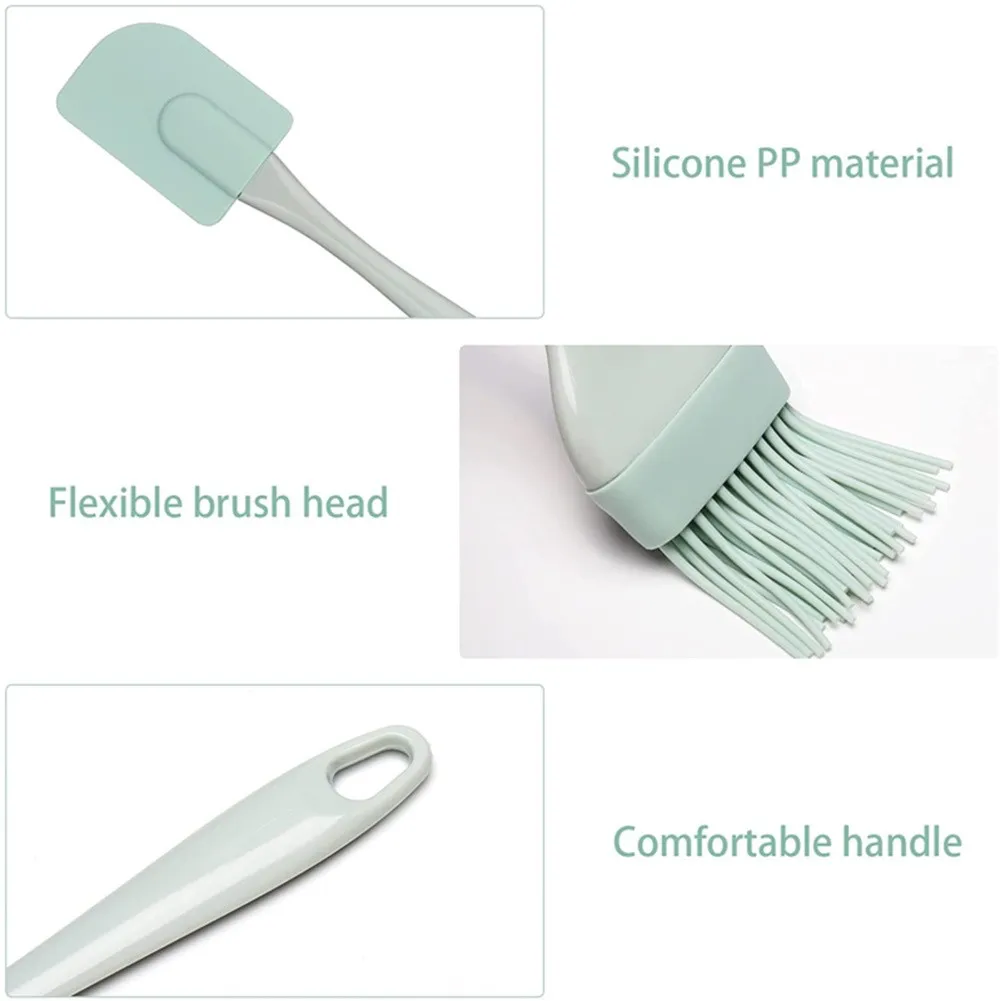 Body Brush - 3 قطع مكشطة كريمة، ملعقة خلط