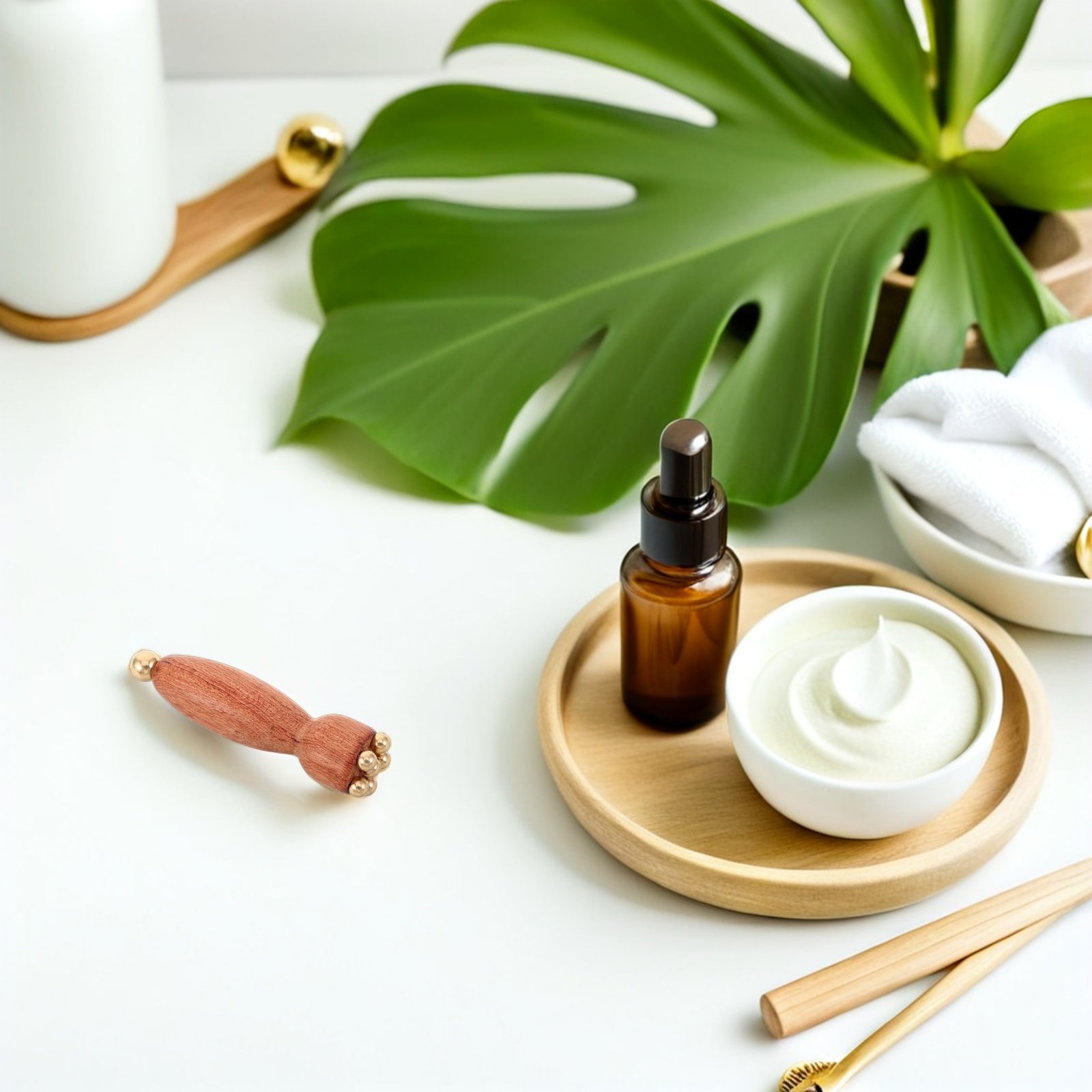 أداة تدليك العين الخشبية مع خر - مراجعة Spa Massager وسعره