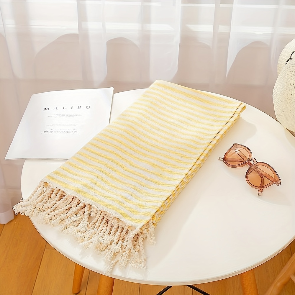 منشفة شاطئ تركية كلاسيكية، منش - مراجعة Spa Towel وسعره