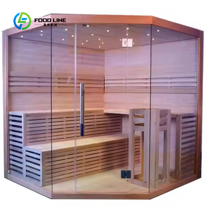 غرفة ساونا خشبية تقليدية مخصصة - مراجعة Spa Wellness Gym وسعره