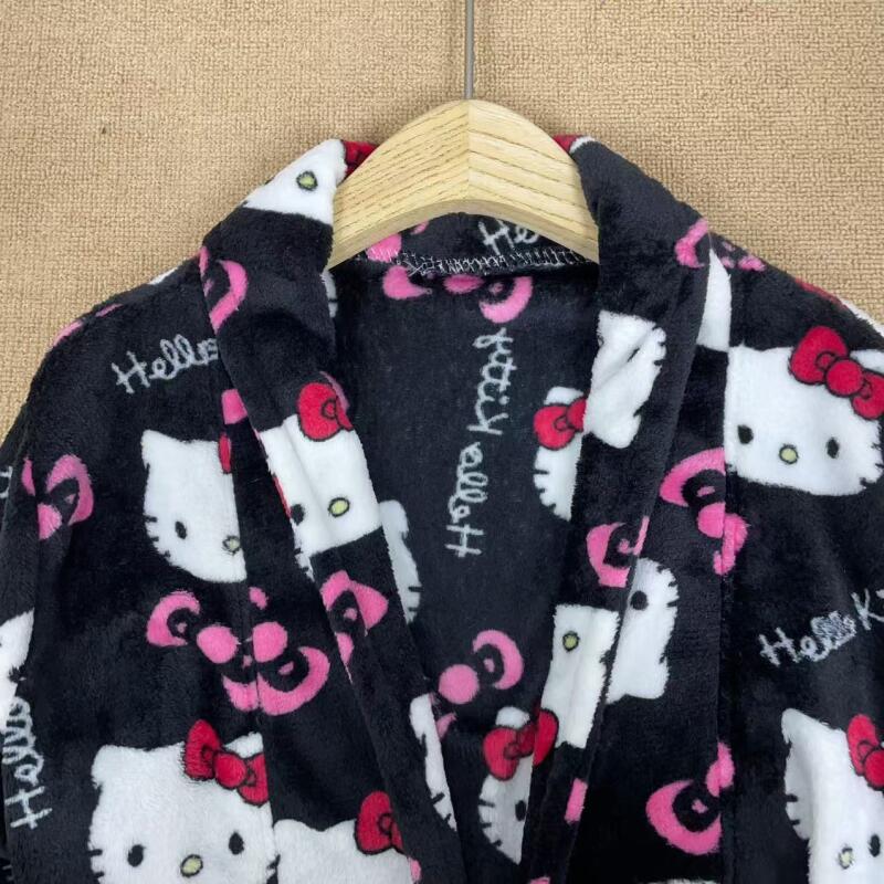 قميص نوم هالو كيتي جديد للخريف - مراجعة Bathrobe وسعره