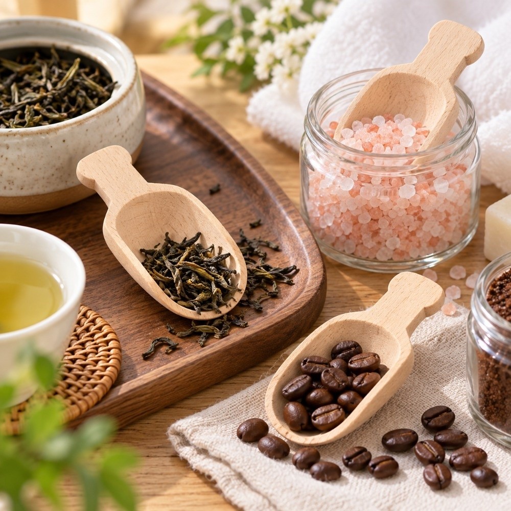 12 قطعة، مغرفة خشبية صغيرة متع - مراجعة Bath Salts وسعره