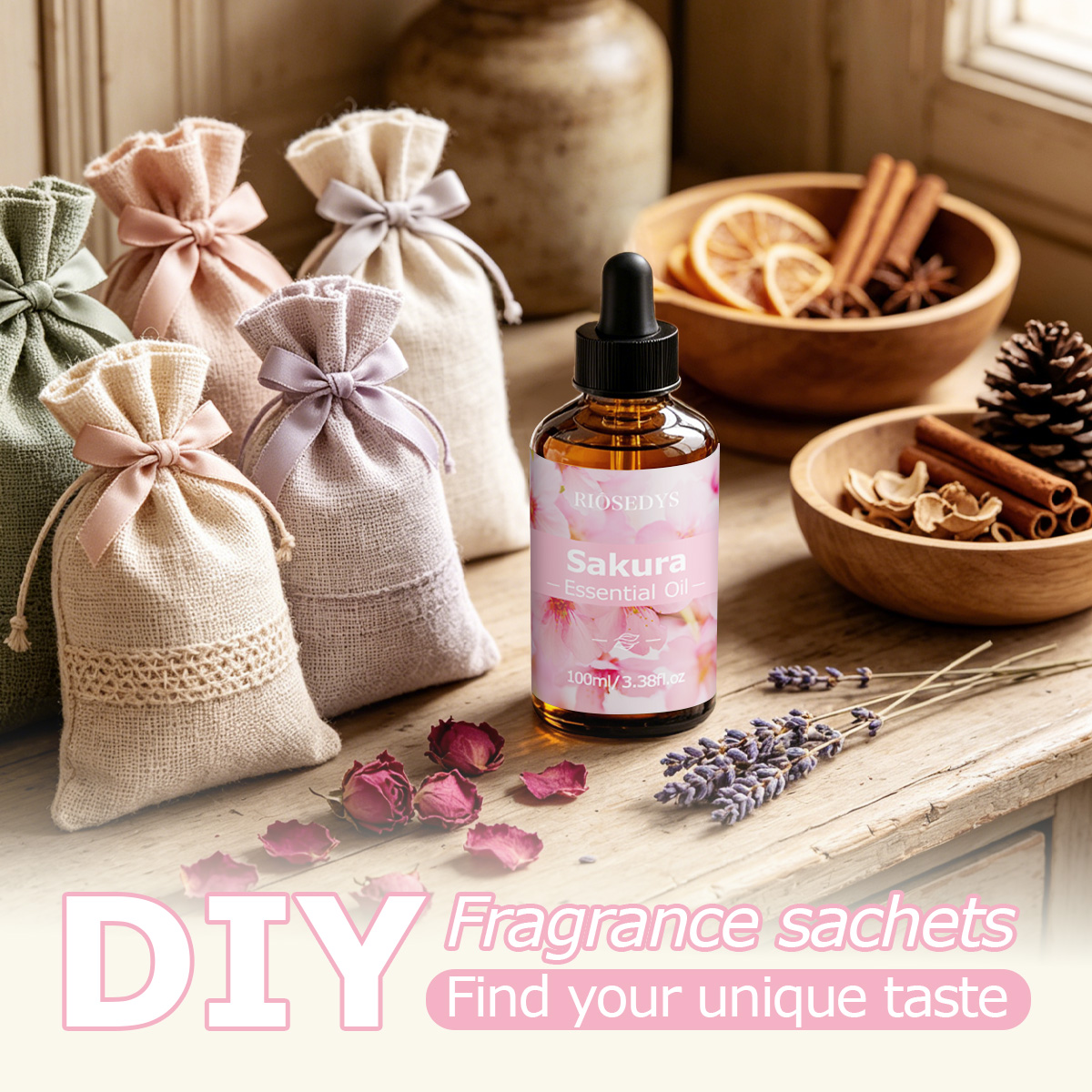 زيت ساكورا العطري، زيت عطري بر - مراجعة Aromatherapy Diffuser وسعره