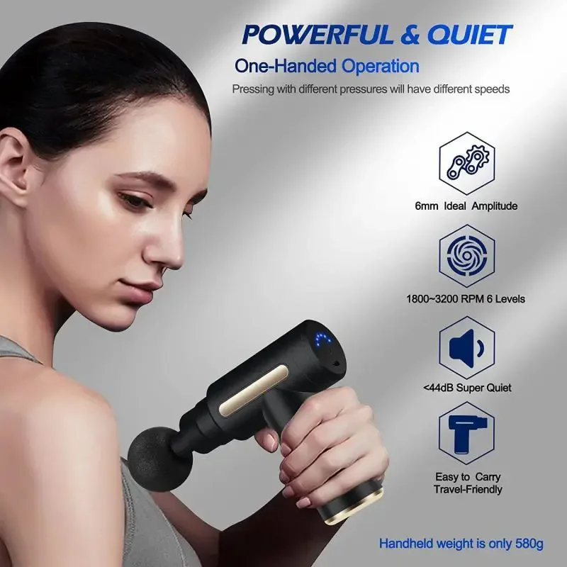 2024 محمول اللفافة بندقية الجس - مراجعة Massage Gun وسعره
