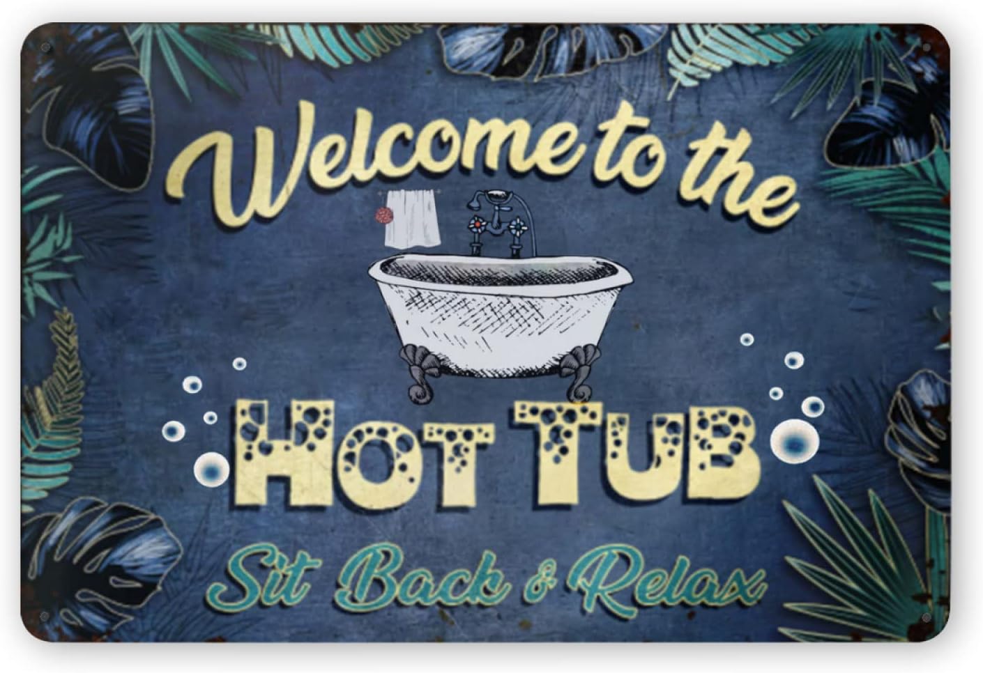 Y1، لافتة معدنية من الصفيح بتص - مراجعة Hot Tub وسعره
